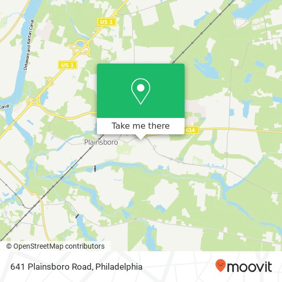 Mapa de 641 Plainsboro Road