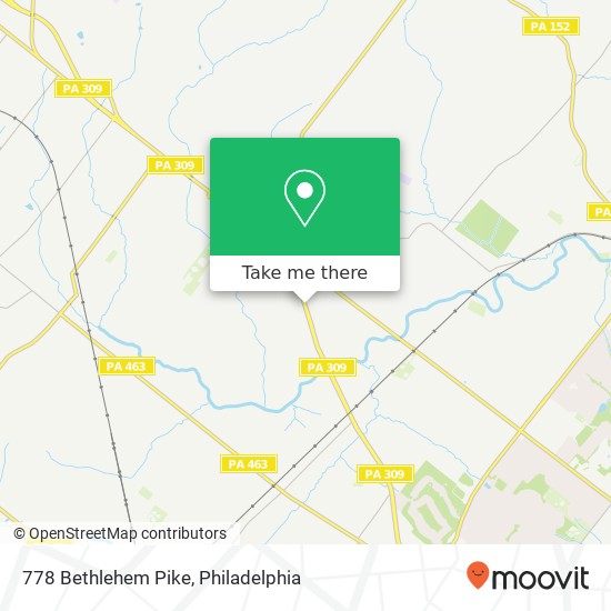 778 Bethlehem Pike map