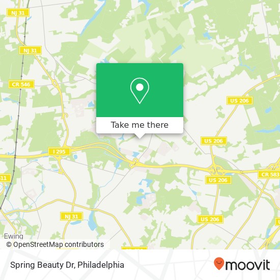 Spring Beauty Dr map