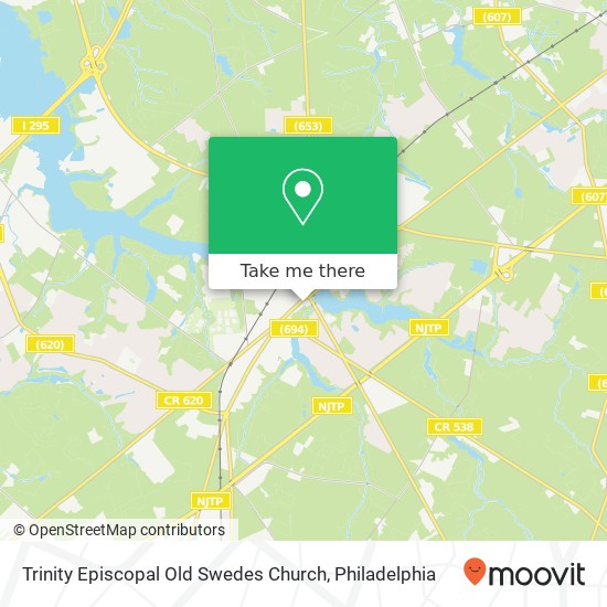 Mapa de Trinity Episcopal Old Swedes Church