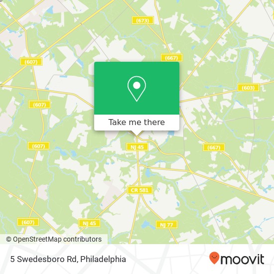 5 Swedesboro Rd map