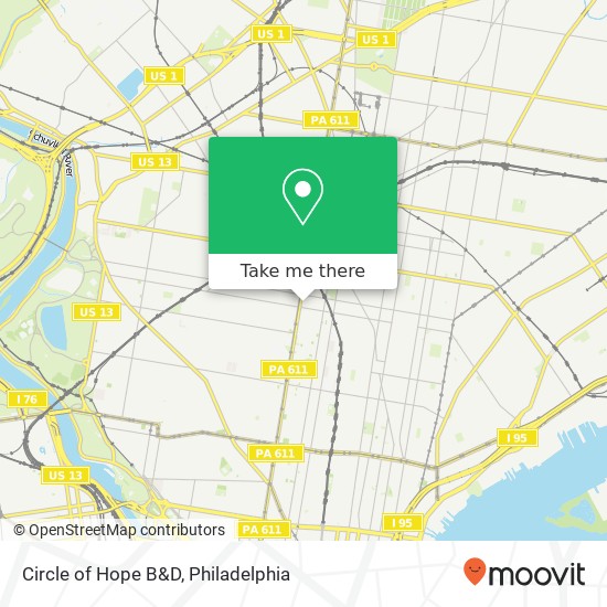 Circle of Hope B&D map
