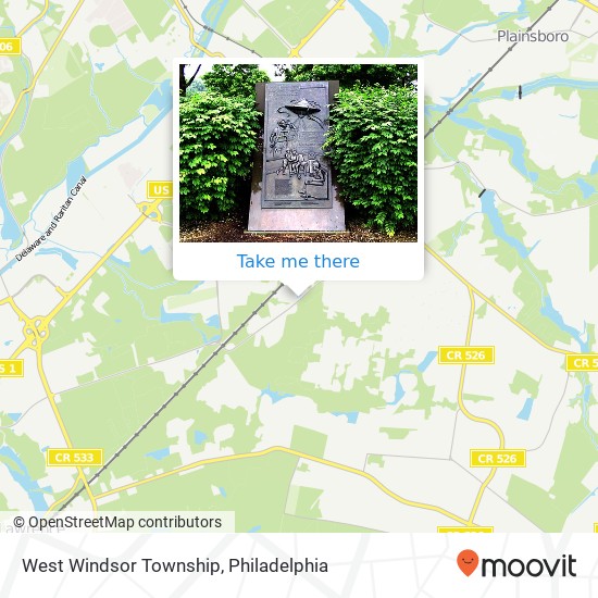 Mapa de West Windsor Township