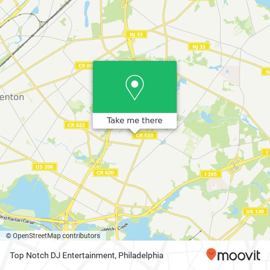Mapa de Top Notch DJ Entertainment