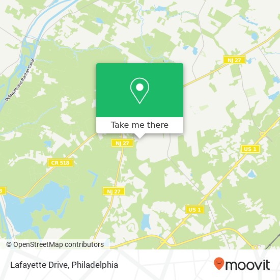 Mapa de Lafayette Drive
