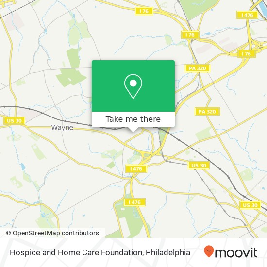 Hospice and Home Care Foundation map