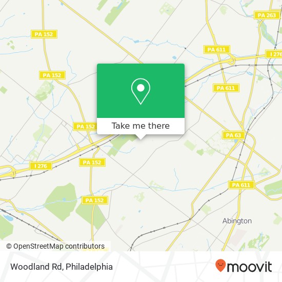 Mapa de Woodland Rd