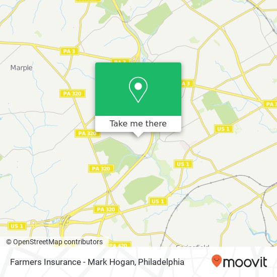 Mapa de Farmers Insurance - Mark Hogan