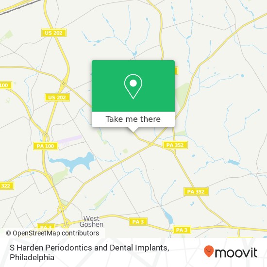 Mapa de S Harden Periodontics and Dental Implants