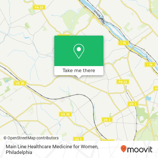 Mapa de Main Line Healthcare Medicine for Women