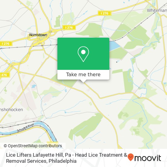 Mapa de Lice Lifters Lafayette Hill, Pa - Head Lice Treatment & Removal Services