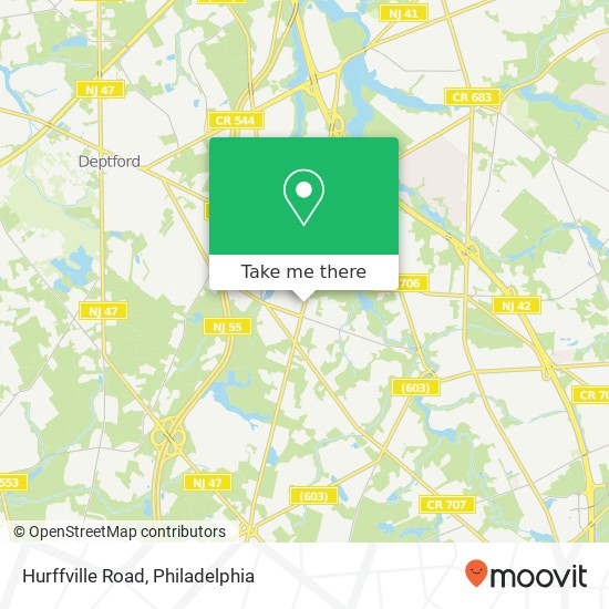 Mapa de Hurffville Road