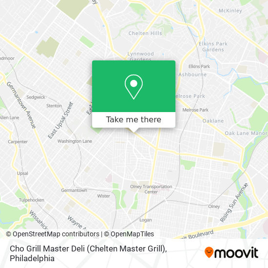 Cho Grill Master Deli (Chelten Master Grill) map