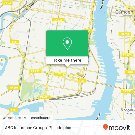 Mapa de ABC Insurance Groups