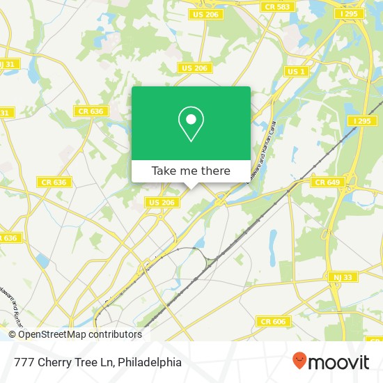 777 Cherry Tree Ln map