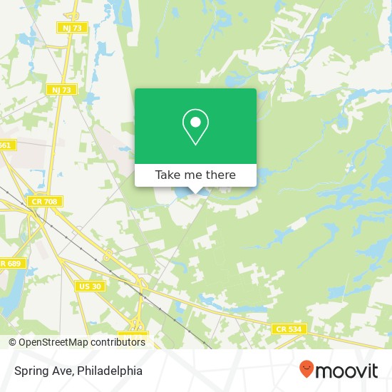 Mapa de Spring Ave