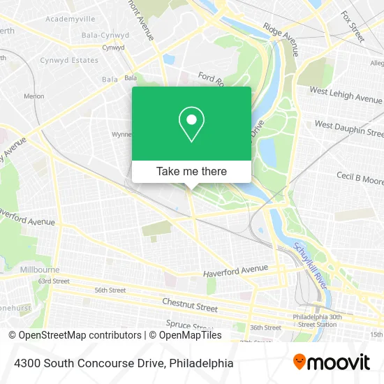 4300 South Concourse Drive map