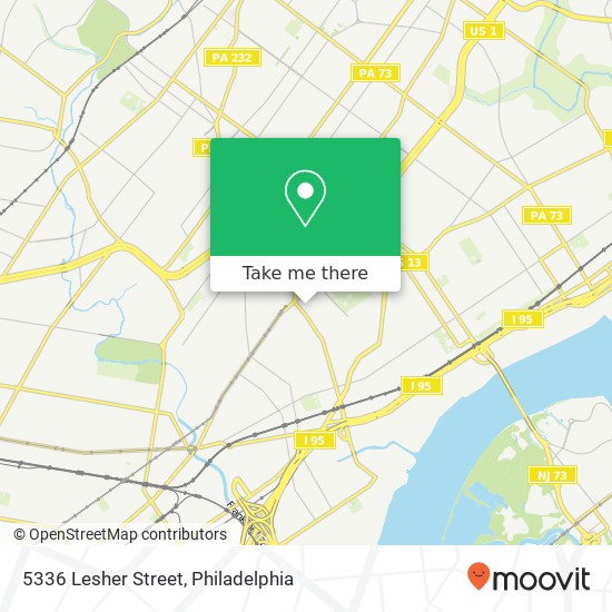 5336 Lesher Street map