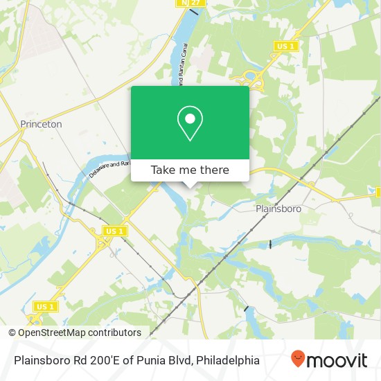 Plainsboro Rd 200'E of Punia Blvd map