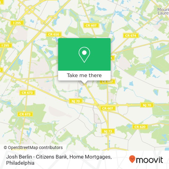 Josh Berlin - Citizens Bank, Home Mortgages map