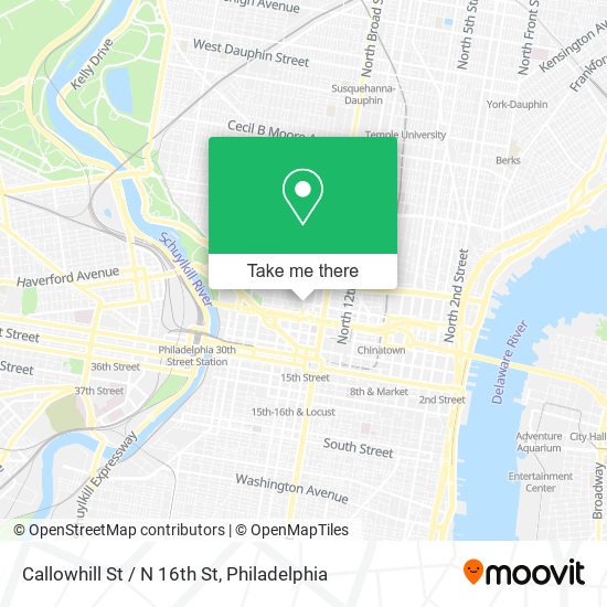 Callowhill St / N 16th St map