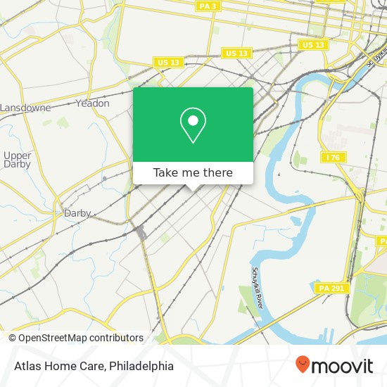 Mapa de Atlas Home Care
