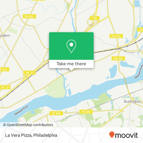 La Vera Pizza map