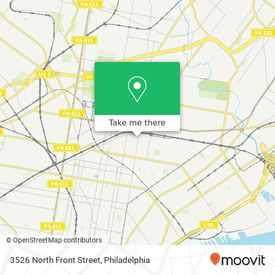 3526 North Front Street map