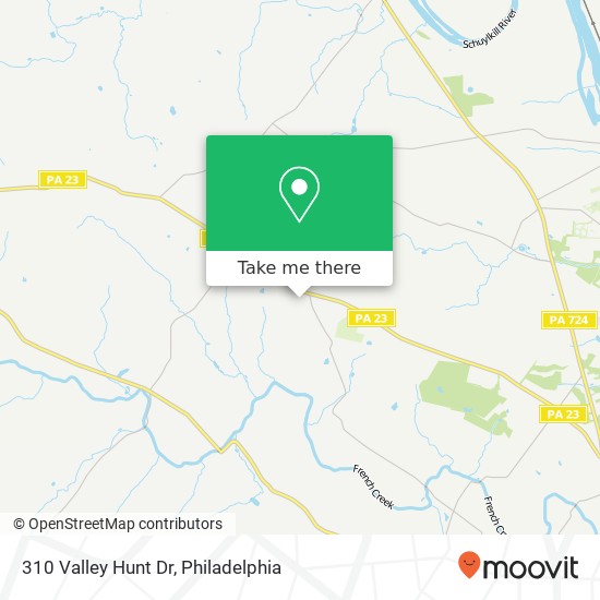 Mapa de 310 Valley Hunt Dr