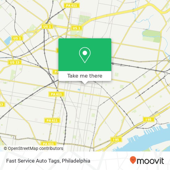 Fast Service Auto Tags map