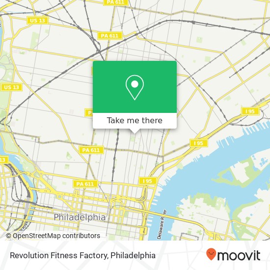 Mapa de Revolution Fitness Factory