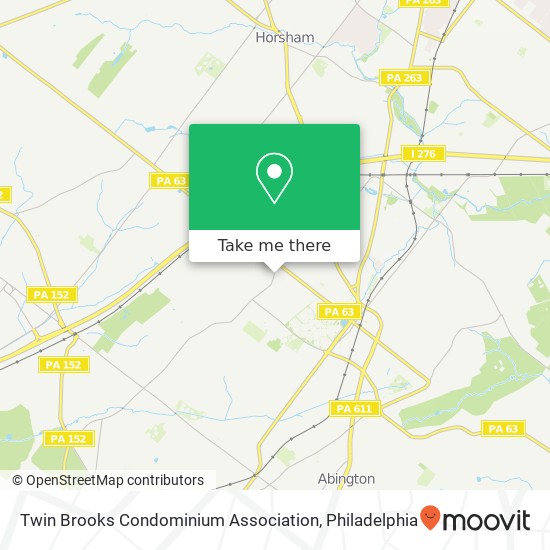 Twin Brooks Condominium Association map