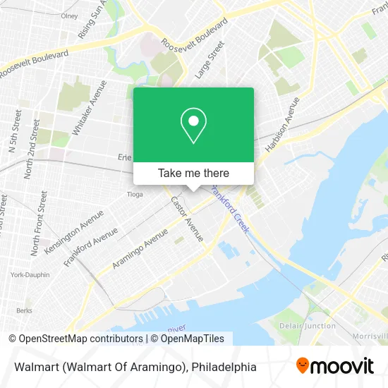 Walmart (Walmart Of Aramingo) map