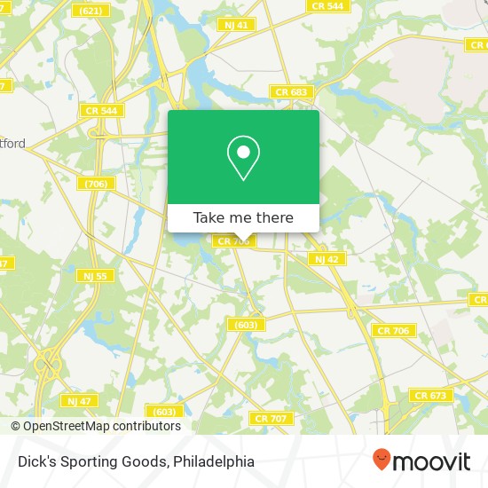 Mapa de Dick's Sporting Goods
