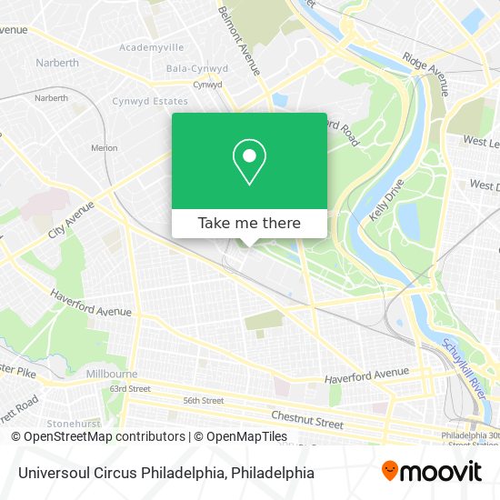 Universoul Circus Philadelphia map