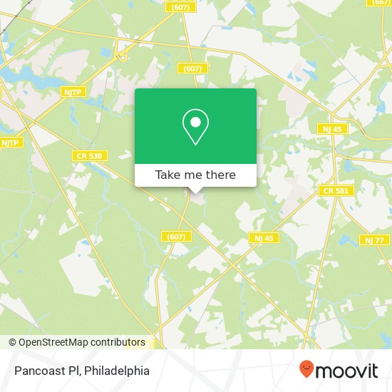 Pancoast Pl map
