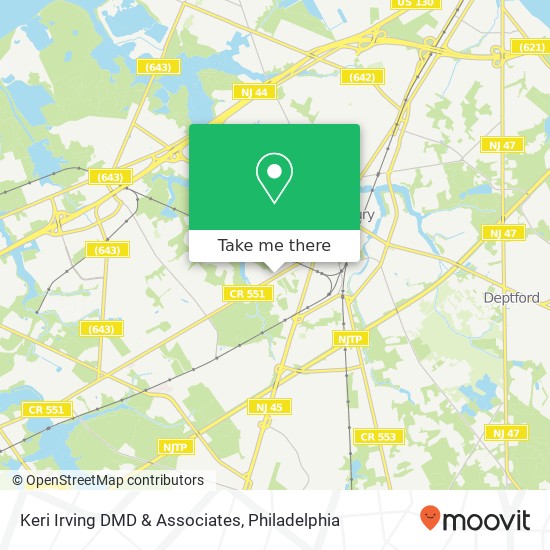 Keri Irving DMD & Associates map
