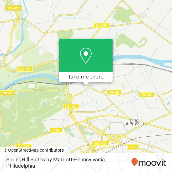Mapa de SpringHill Suites by Marriott-Pennsylvania