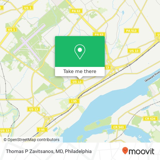 Thomas P Zavitsanos, MD map