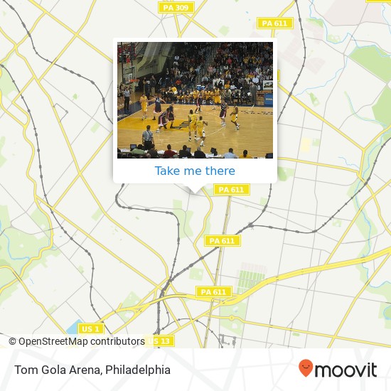 Tom Gola Arena map