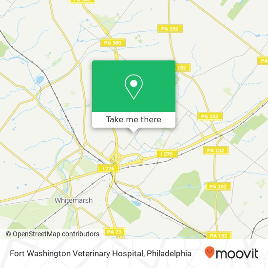 Mapa de Fort Washington Veterinary Hospital