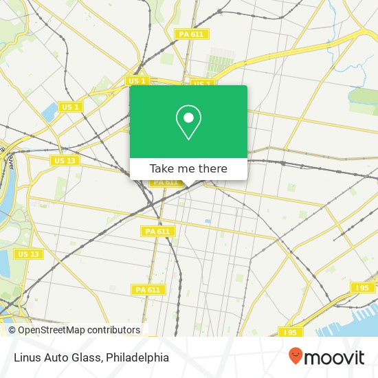 Linus Auto Glass map