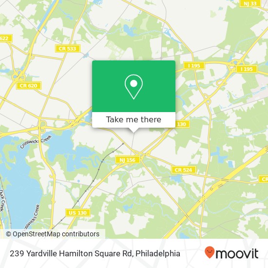Mapa de 239 Yardville Hamilton Square Rd
