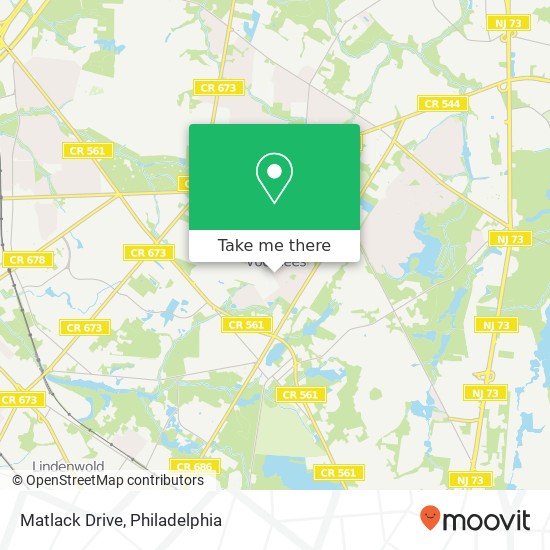 Matlack Drive map