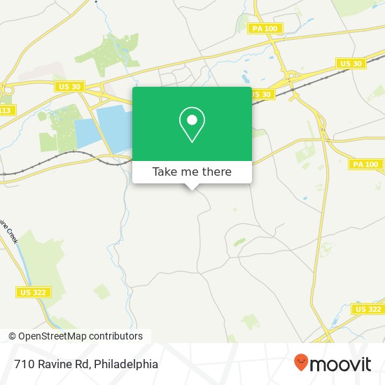 Mapa de 710 Ravine Rd