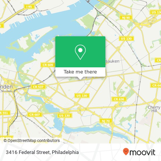 3416 Federal Street map