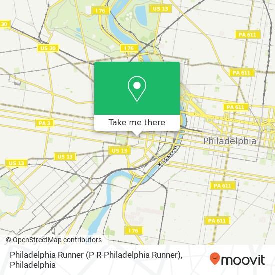 Philadelphia Runner (P R-Philadelphia Runner) map