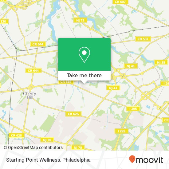 Starting Point Wellness map