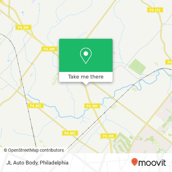 JL Auto Body map