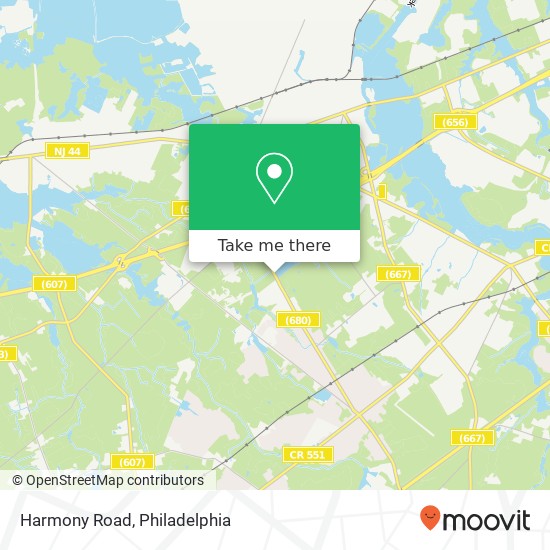 Mapa de Harmony Road